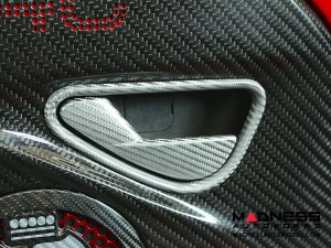 Alfa Romeo 4C Interior Door Handle Set - Carbon Fiber - White Candy